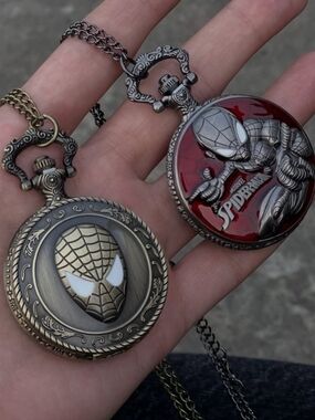 Spiderman spider man spider Spidey Quartz pocket watch Choose Color